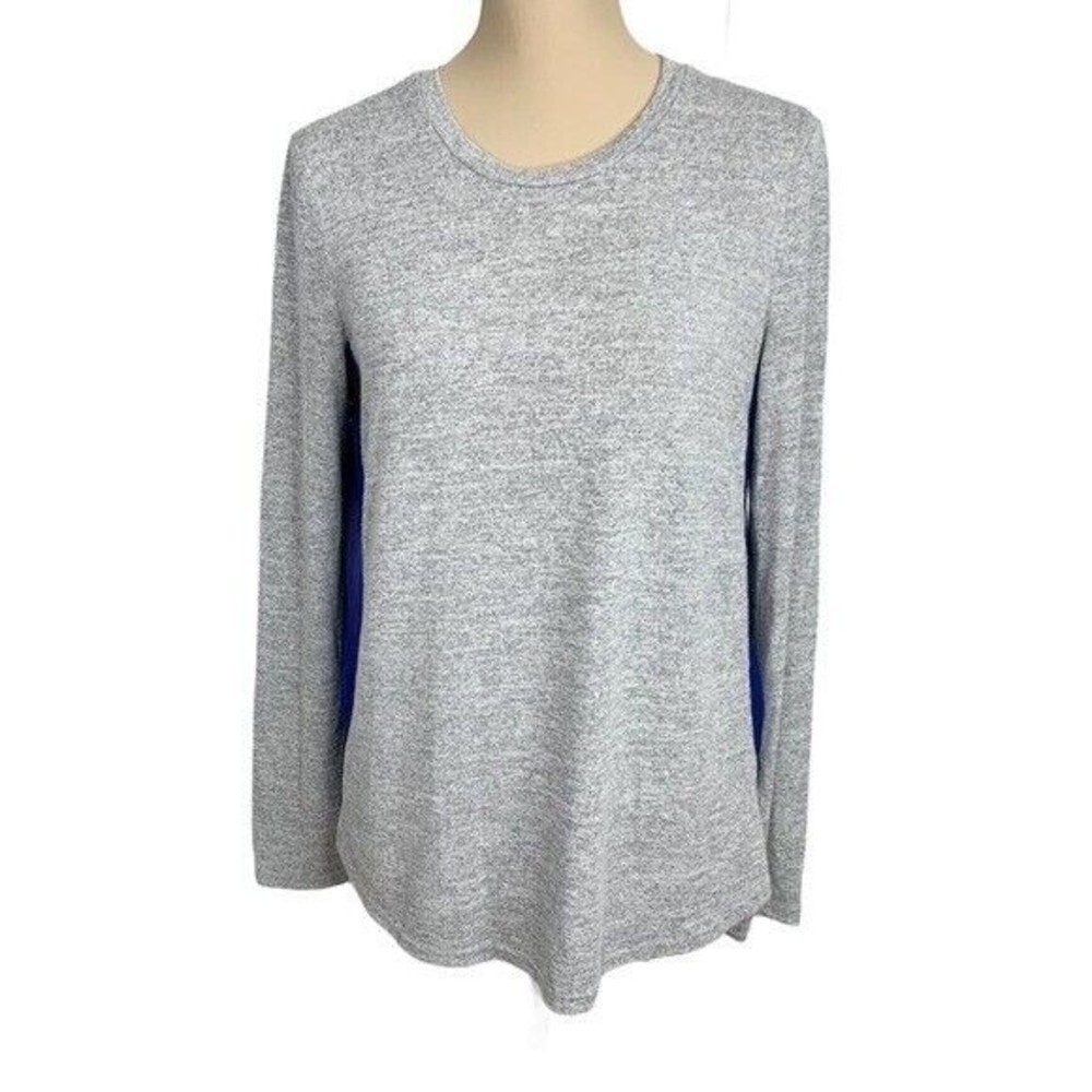 MARKET And SPRUCE Women Top Gray & blue Sz M Pullover